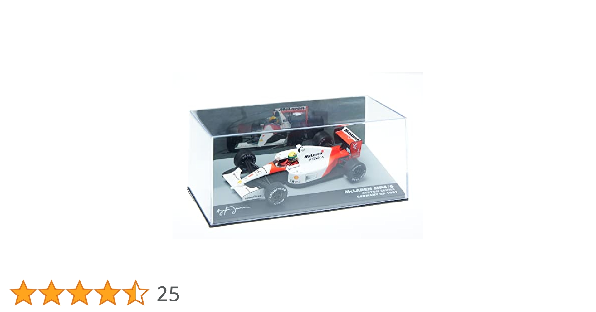マクラーレン MP4/6 アイルトンセナ 1991 ドイツGP チャンピオン Amazon | F1 ミニカー 1/43【マクラーレン MP4/6】ドイツGP 1991